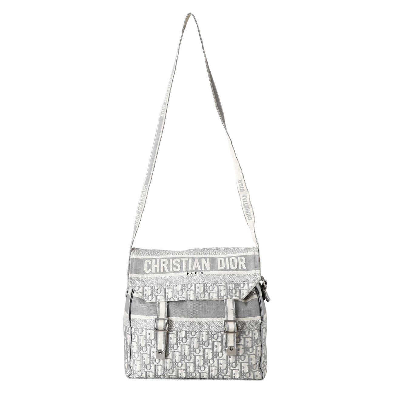 CHRISTIAN DIOR(USED)크리스찬디올 오블리크 디올캠프 메신저백 그레이
